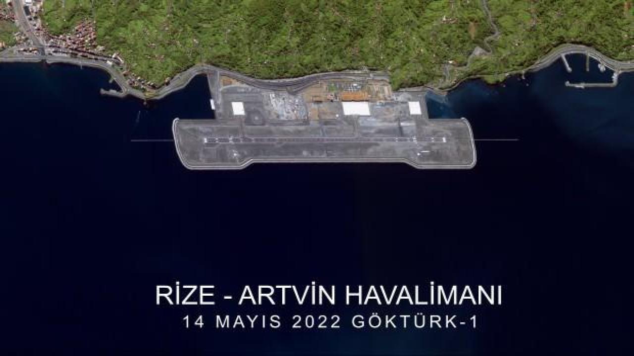 Göktürk-1 uydusundan Rize-Artvin Havalimanı