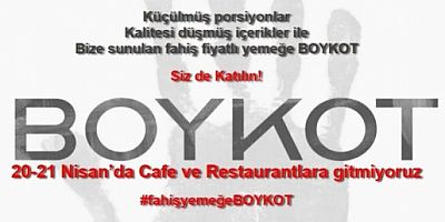 Sosyal Medyada Boykot Çağrısı: 20-21 Nisan’da Kafe ve Restoranlara Gitmeyin