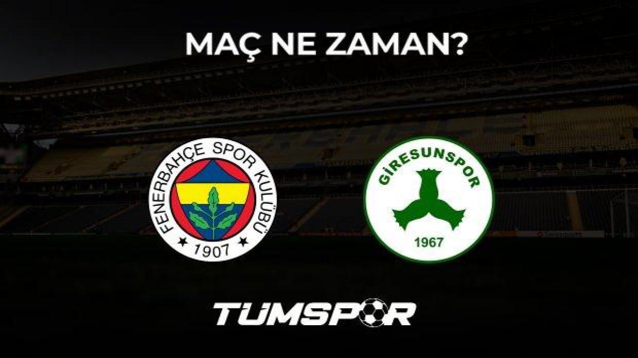 Fenerbahçe Giresunspor maçı ne zaman? Süper Lig 14. Hafta!